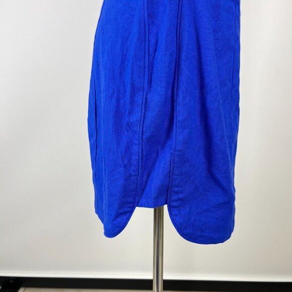 NWT Farm Rio Blue Linen Blend Sleeveless Mini Dress Size S - Picture 5 of 14